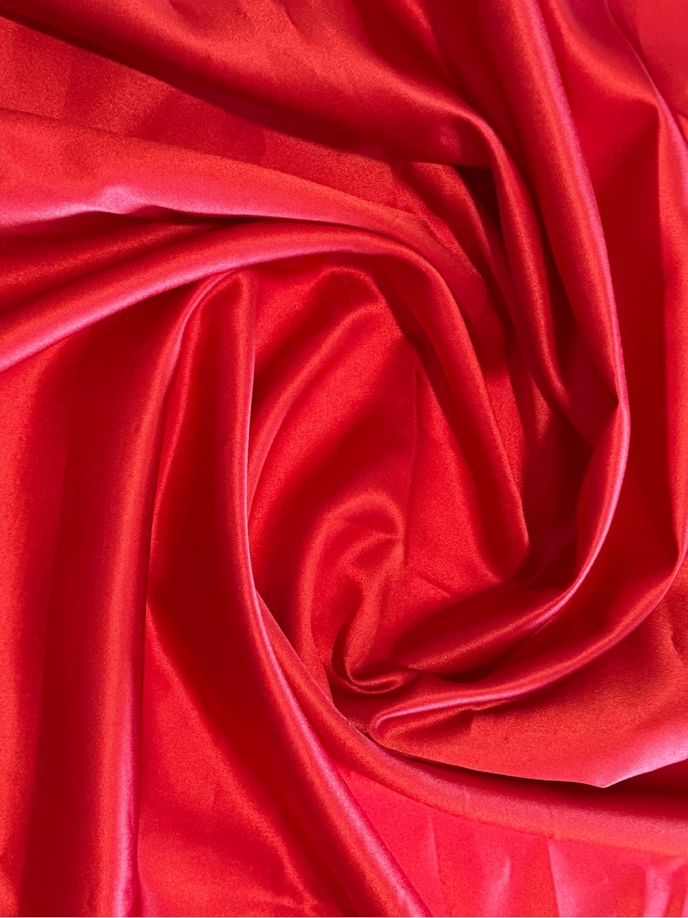 Solid Red Satin Fabric